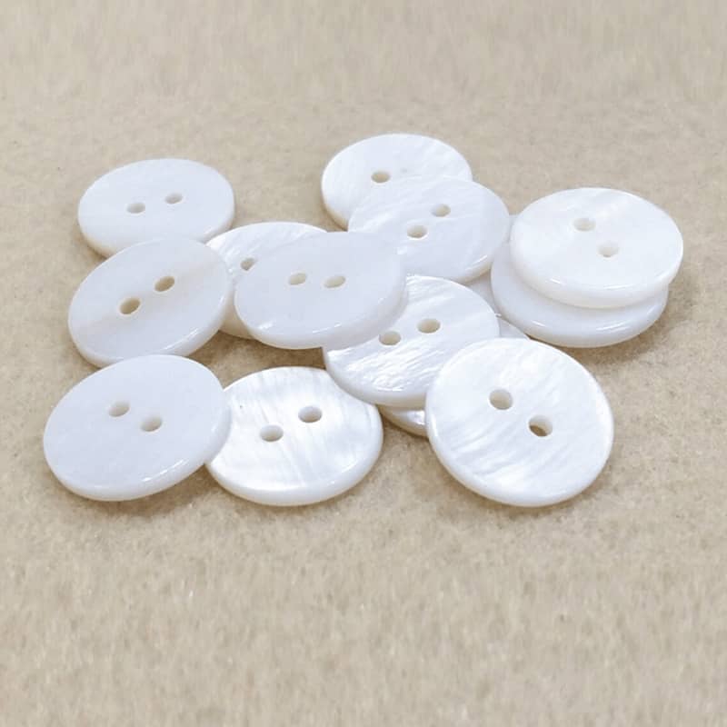 Bouton de coquille de papillon blanc Bouton de coquille de papillon blanc