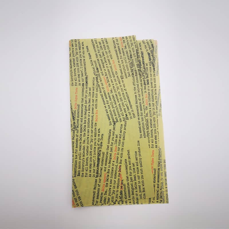 Papier de soie imprimé  Papier de soie imprimé