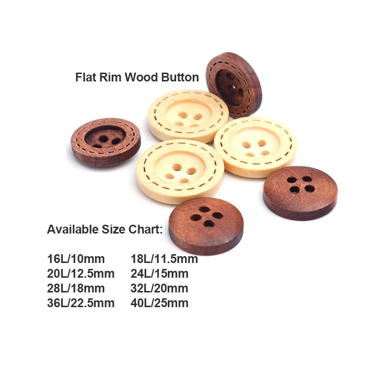Pattern wooden button Pattern wooden button