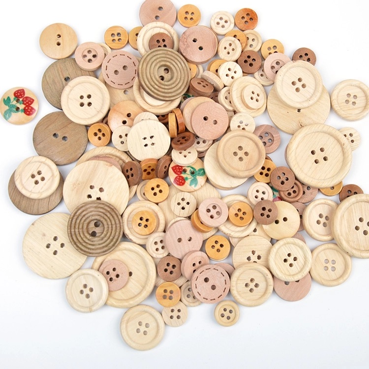 Pattern wooden button Pattern wooden button