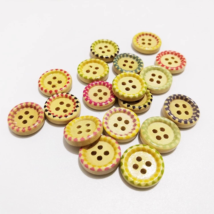 Pattern wooden button Pattern wooden button
