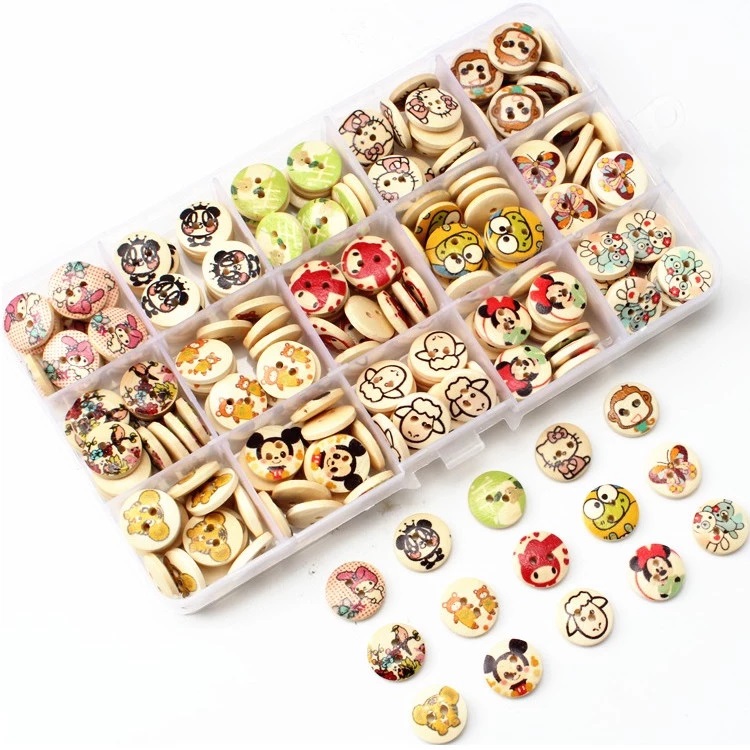 Pattern wooden button Pattern wooden button