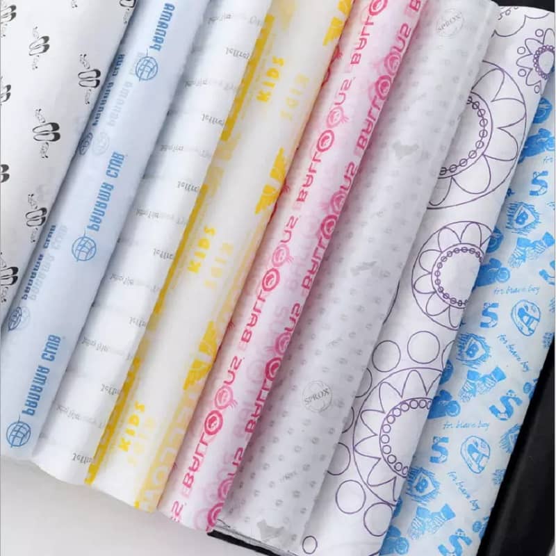 Papier de soie imprimé